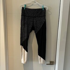 lululemon athletica Black and White Leggings